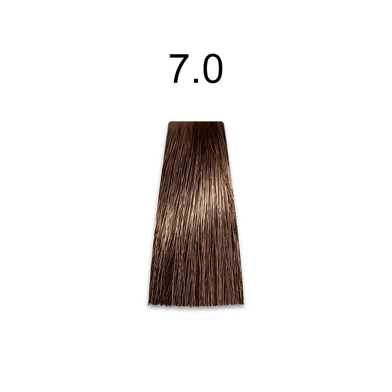 

Стойкая краска для волос 7.0 блондин 60 мл, Mirella Professional