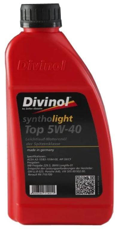 

Масло Divinol Syntholight Top 5W-40 1л