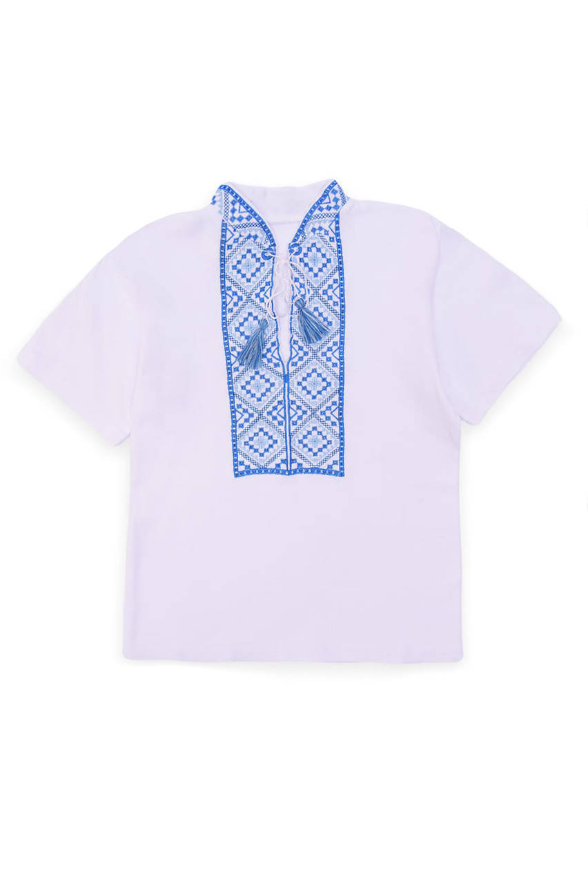 

Футболка детская вышиванка мальчик белая ACG 143795M