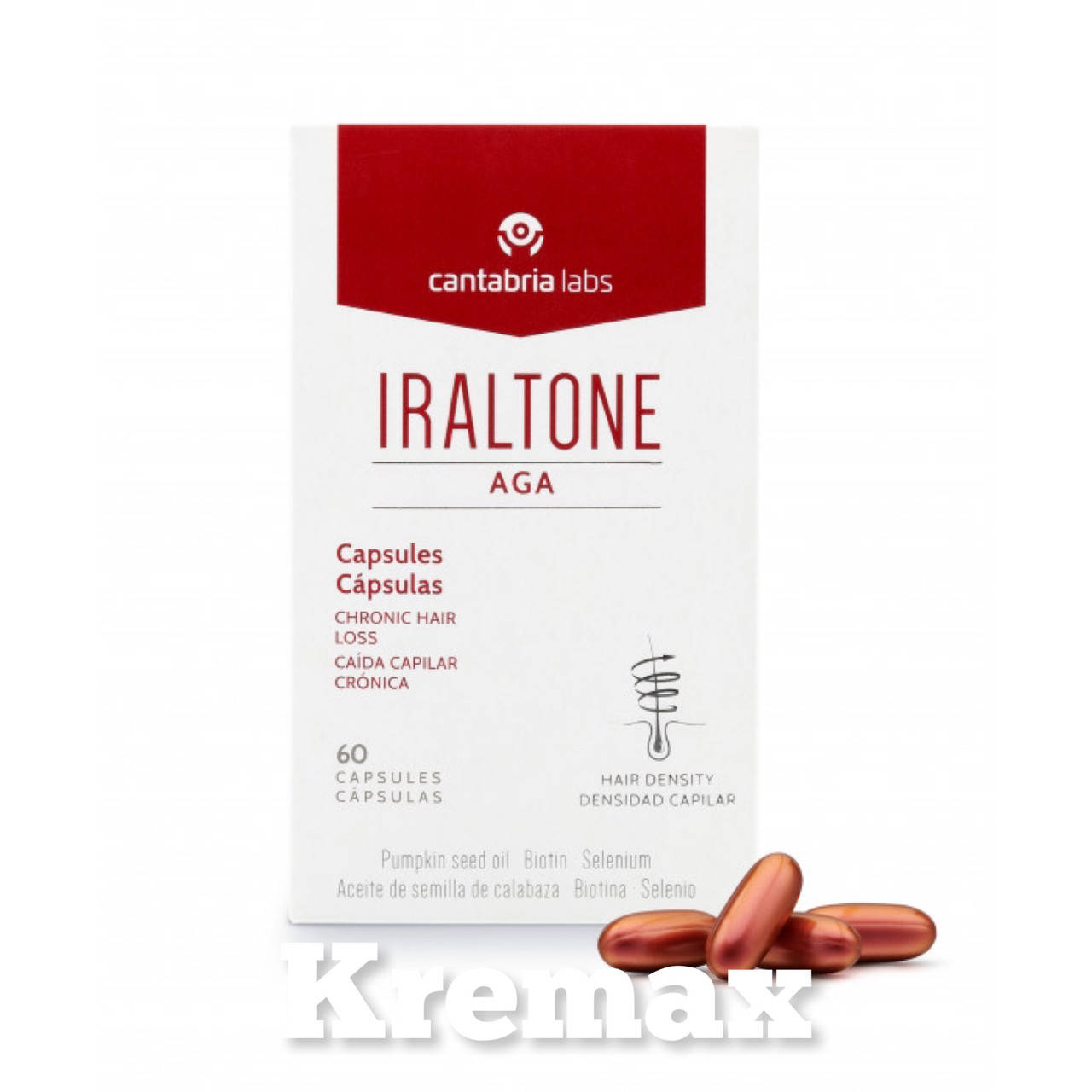 

Iraltone AGA 60 caps против выпадения волос (60 шт)