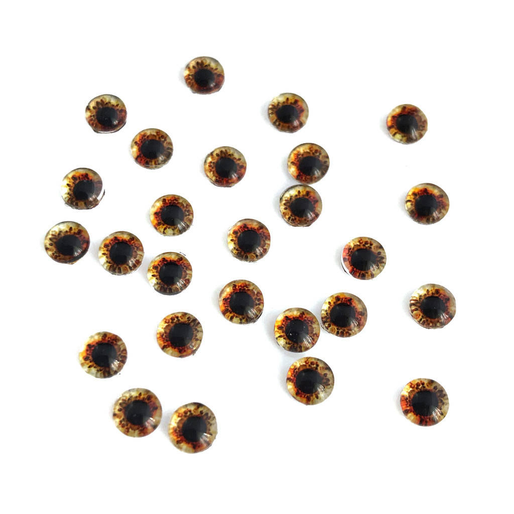 

Глаза 6 мм. Стеклянный кабошон. (JC016-6-029). Цена за 2 шт.