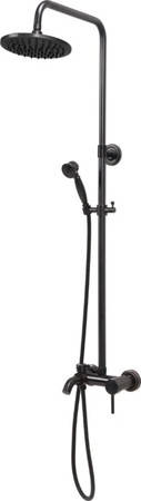 

Смеситель для душа со штангой с шаровым регулятором "RETRO BLACK 2" FALA 75813 (Польша), Черный