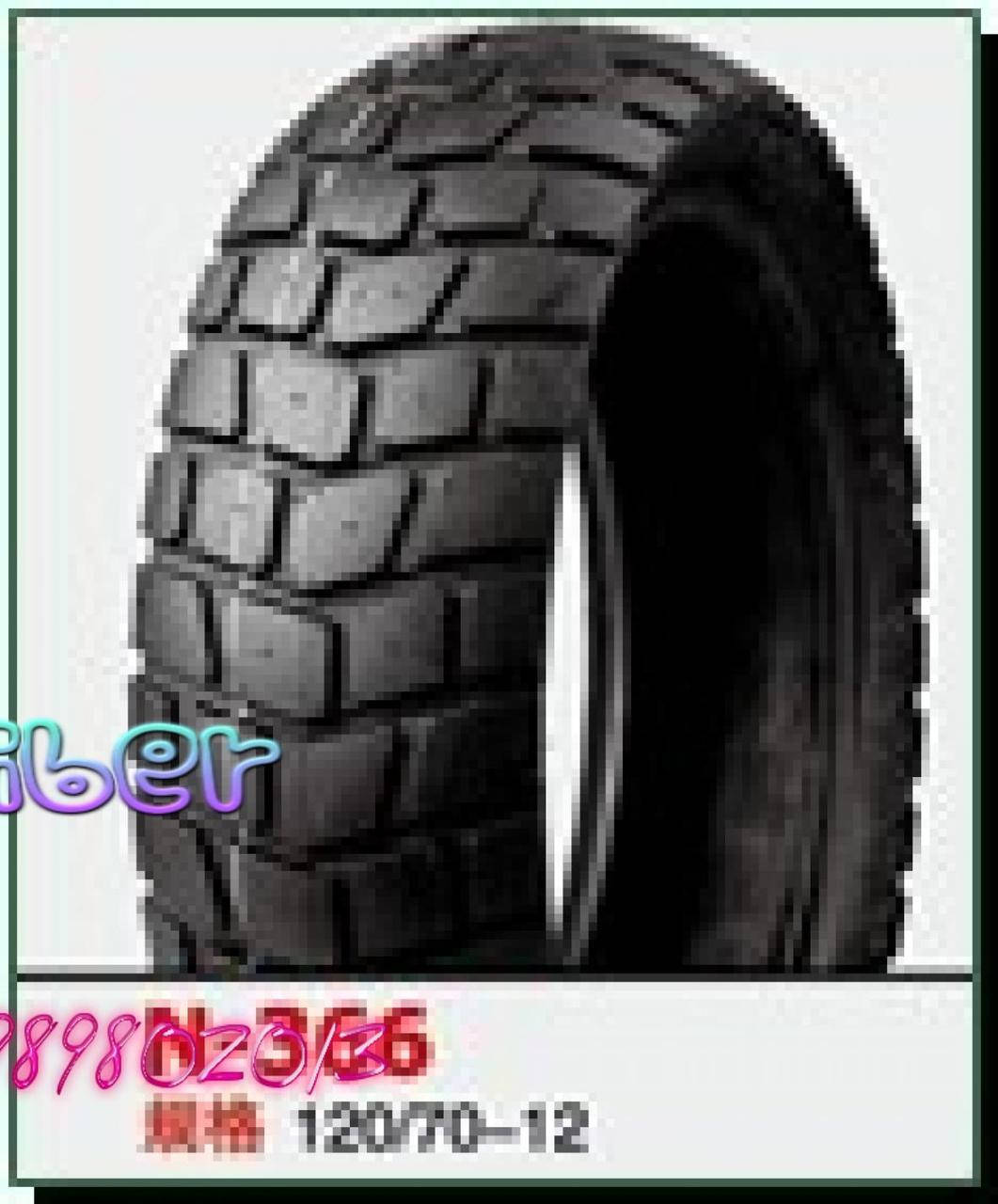 

Мотошина 120/70 -12 TL (N-366 TL NAIDUN,бескамерная) LTK, шт