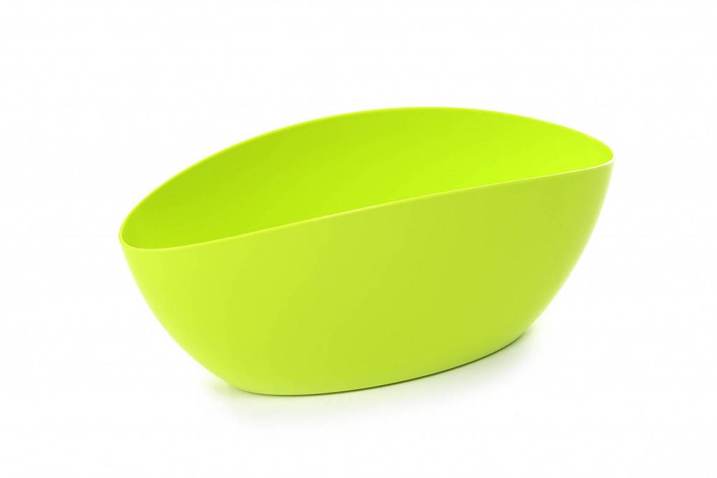 

Кашпо декоративное двойное Ламела Луна ЛИМОННЫЙ овальное