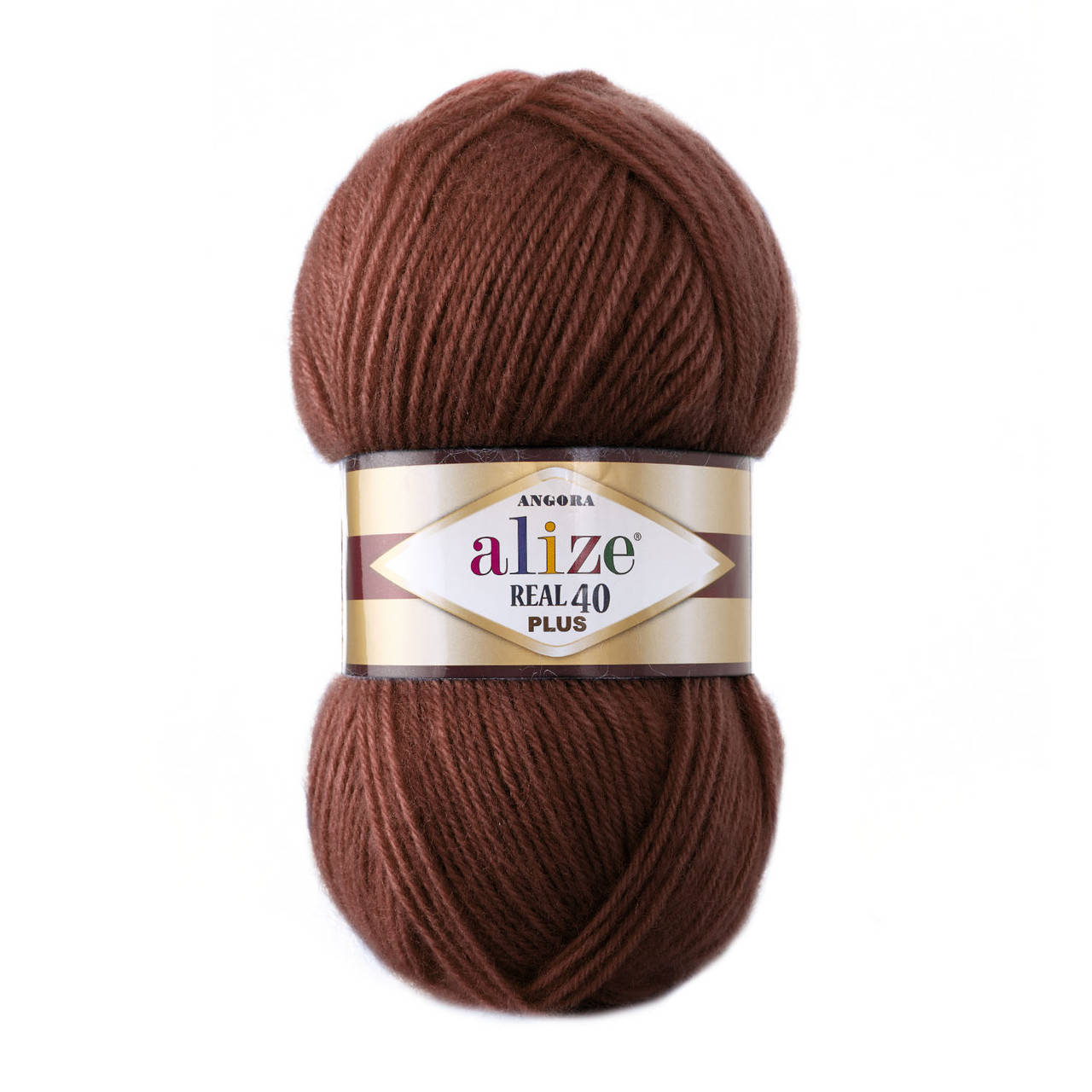 

Alize Angora Real 40 Plus № 36 терракот (Ализе Ангора Реал 40 Плюс) (Пряжа, нитки для вязания), Терракота
