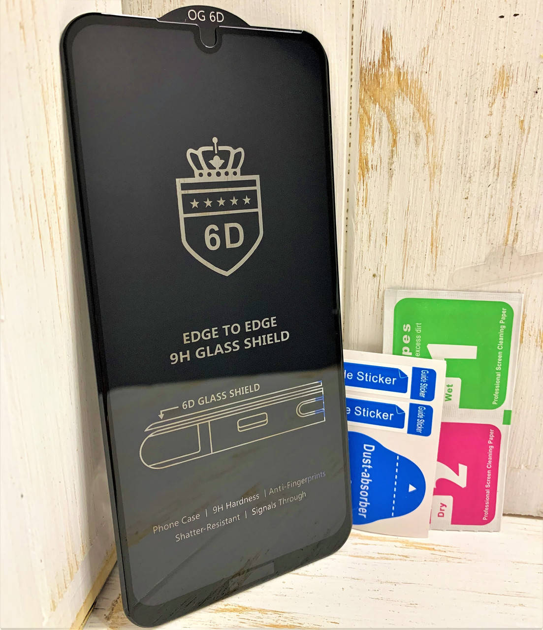 

Защитное стекло для Xiaomi Redmi Note 8 6D чёрное, Прозрачный