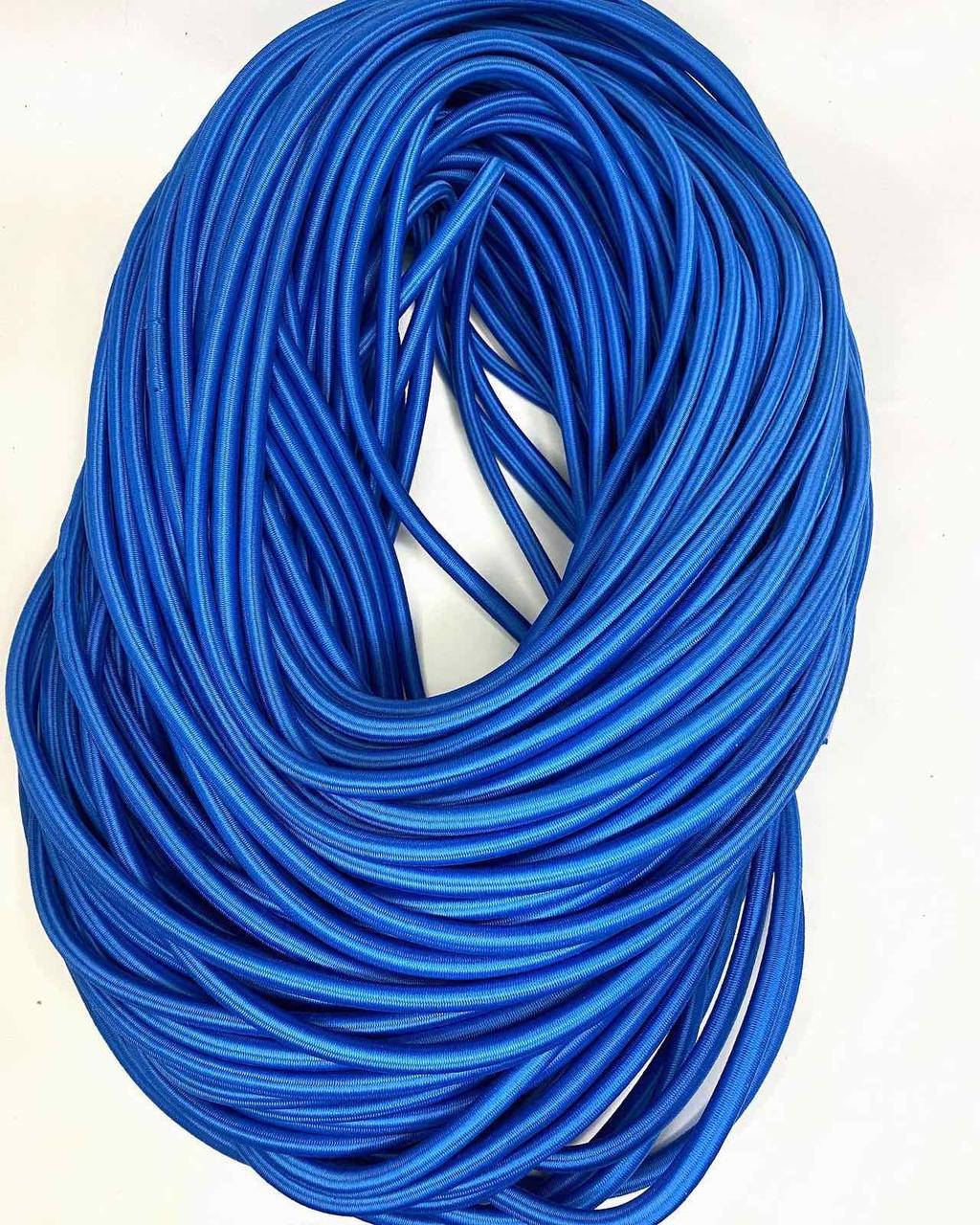 

Борцовская резина синяя жгут - диаметр 8 мм, в тканевой оплетке из полиэфирной нити с сердечником из резины.