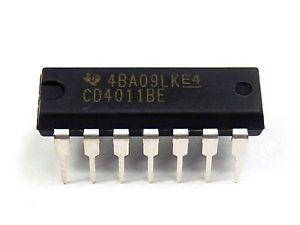 

Микросхема CD4011BE логическая ИС, Quad 2-Input NAND Gate (=КР1561ЛА7), [PDIP-14]