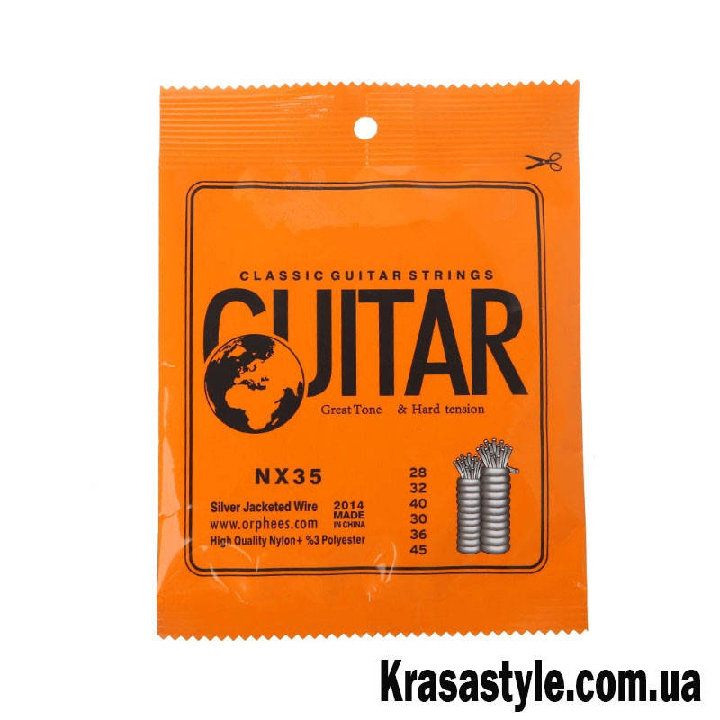 

Нейлоновые струны с серебром Hard