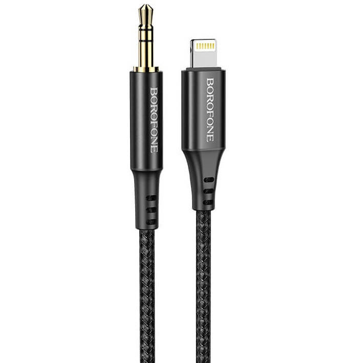 

Аудиокабель 3.5мм Audio Lightning to 3,5mm BOROFONE BL7 |1m, DAC| Черный
