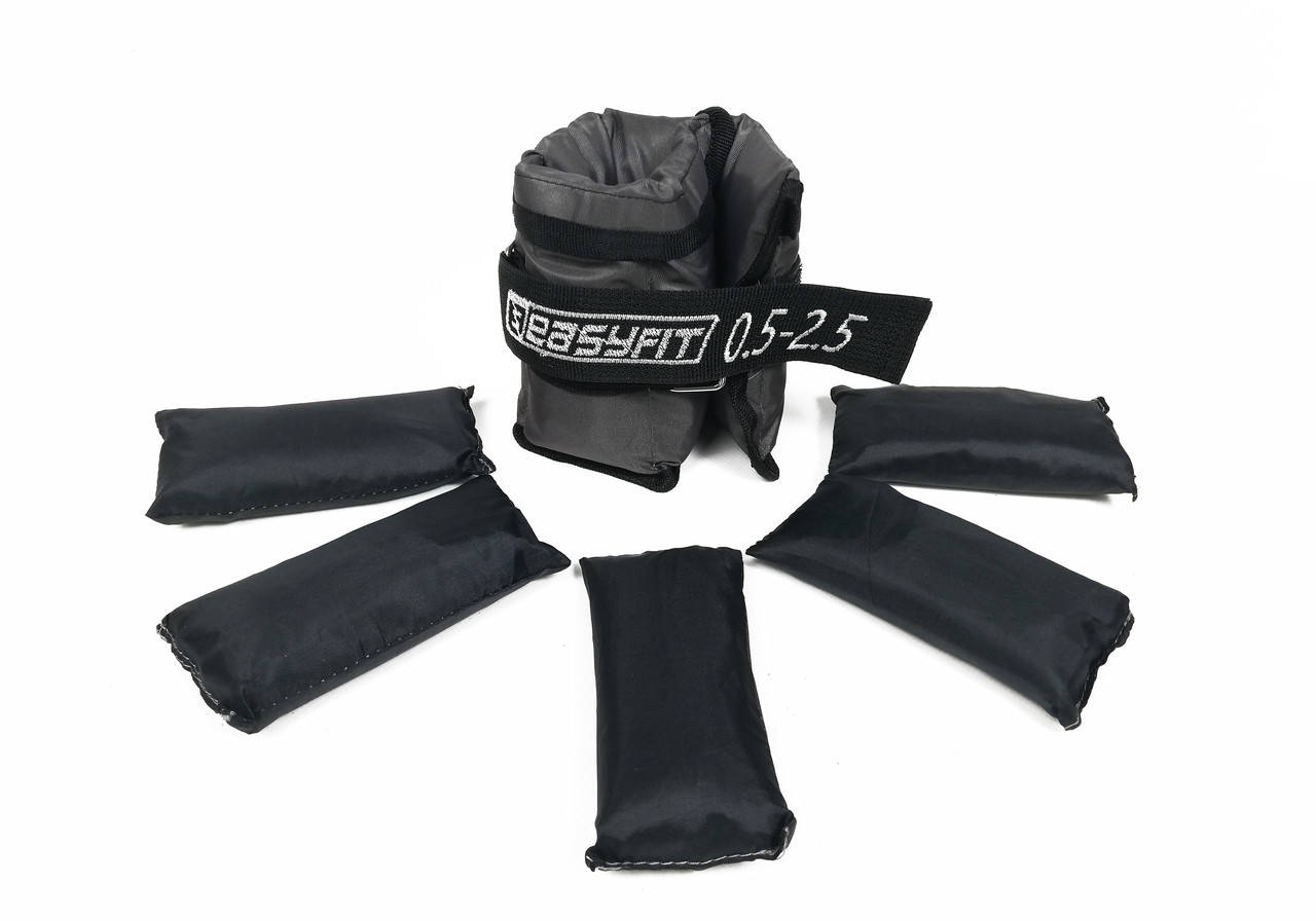 

Утяжелители наборные для фитнеса 0.5-2.5 кг (2 шт). Шаг веса 0.5 кг. Наполнение стальная гранула