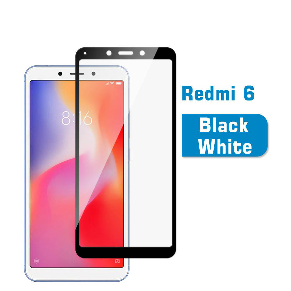 

Защитное стекло для Xiaomi Redmi 6 (2 цвета) белый