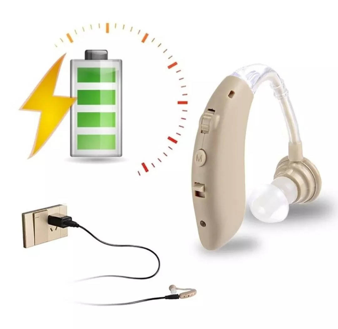 

Аккумуляторный заушный слуховой аппарат с функцией Bluetooth