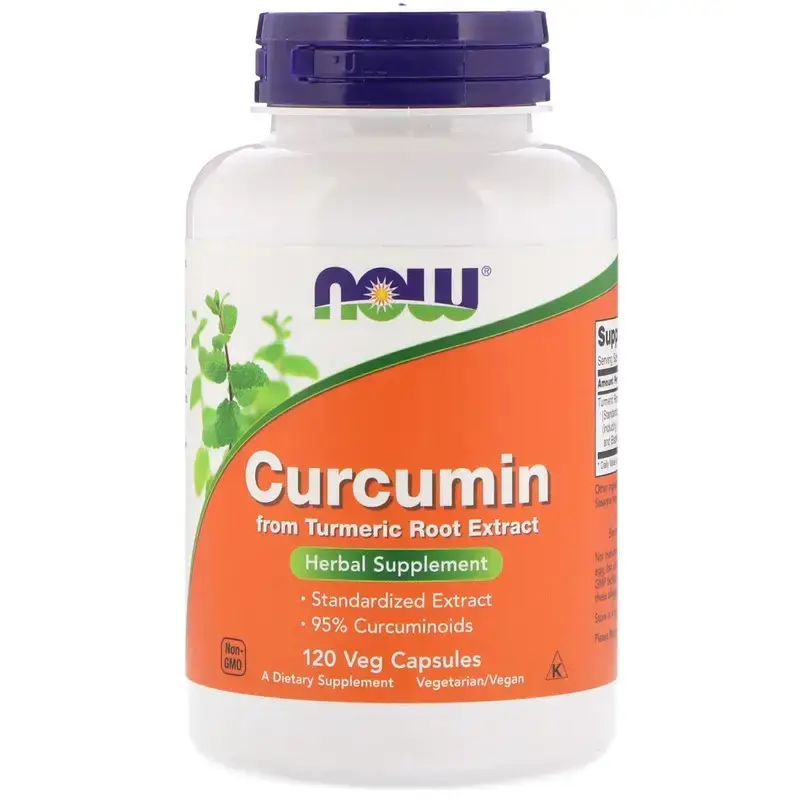 

Куркумин, Curcumin, Now Foods, 120 капсул (NOW-04639)