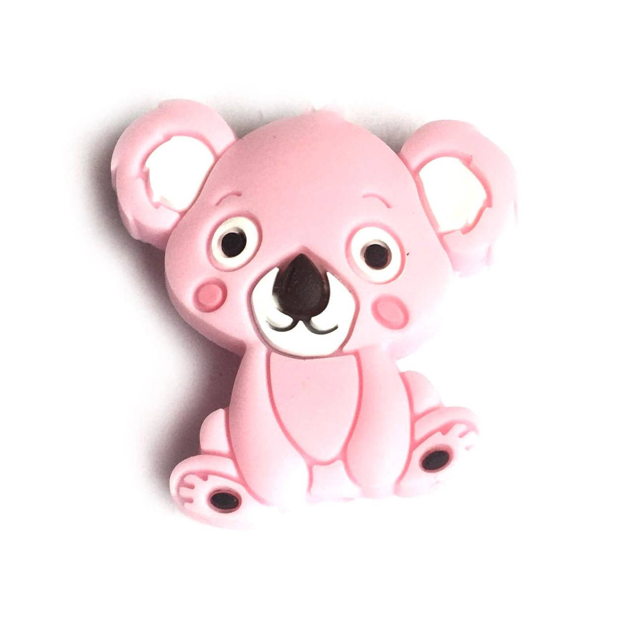 

Коала МИНИ (роза кварц) силиконовая бусина