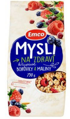 

Мюсли Emco Mysli Boruvky a maliny 750 г