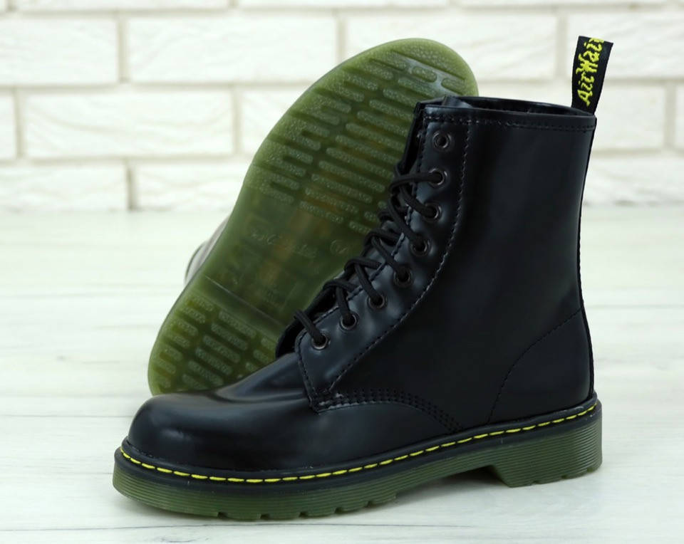 

Ботинки женские осенние кожаные Dr. Martens "Черные" размер 36-37 37, Черный