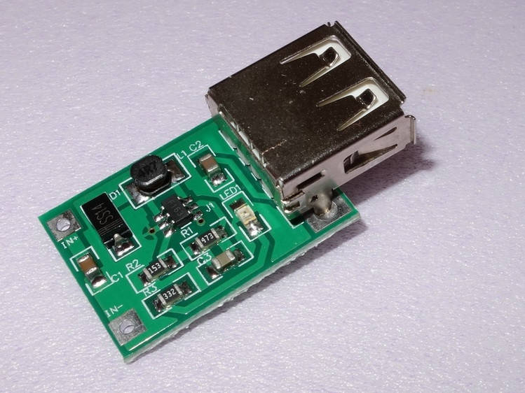 

DC-DC Повышающий преобразователь из 1-5в в 5.2v USB
