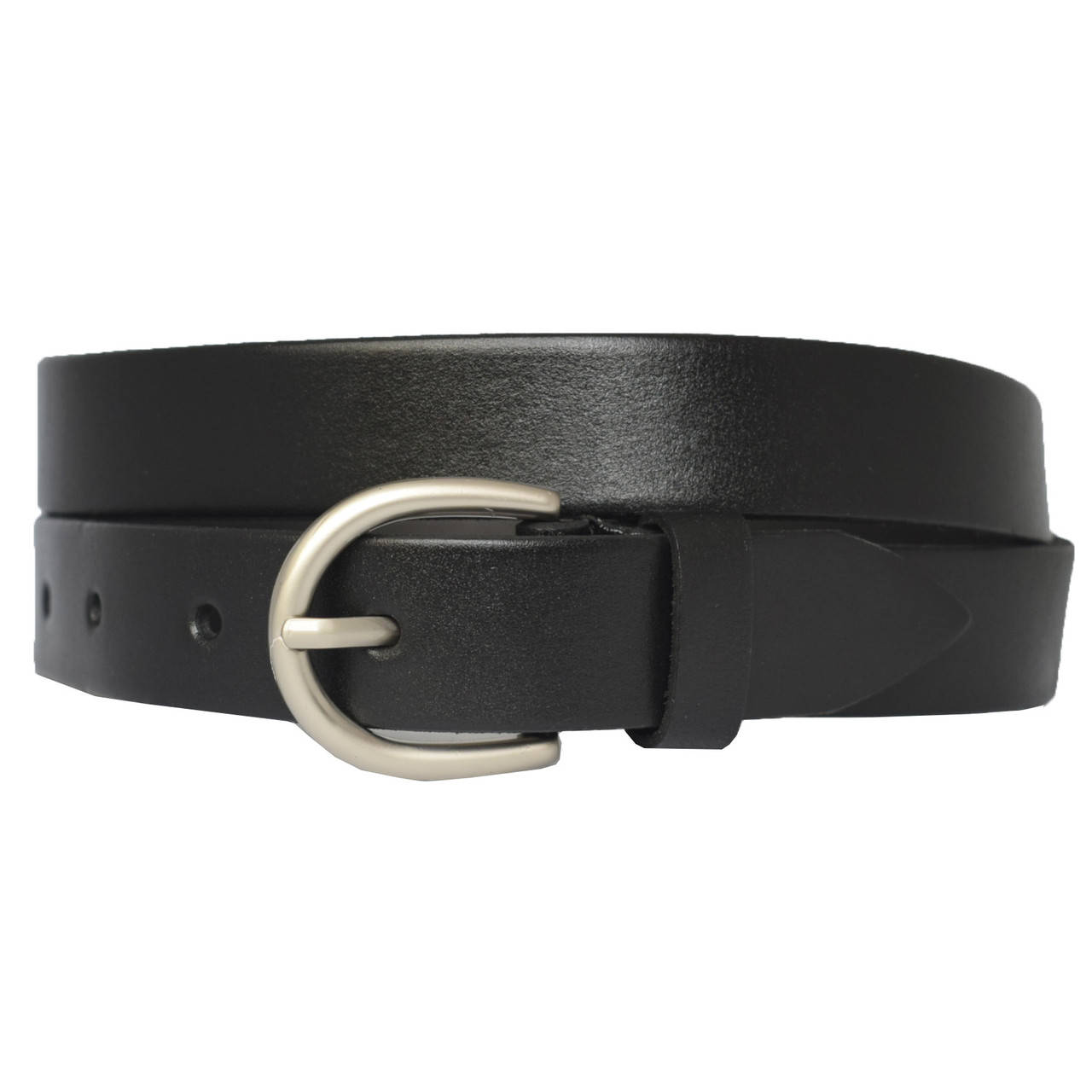 

Ремень женский кожаный черный классический с серебряной пряжкой. Пояс из натуральной кожи Classic30B9