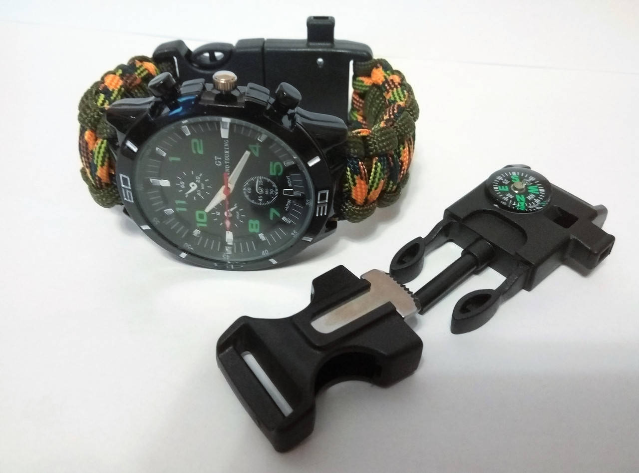 

Часы GT ,браслет выживания 5 в 1,мужские
