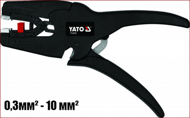 

Автоматические клещи для снятия изоляции 0,03- 10 мм Yato YT-22753
