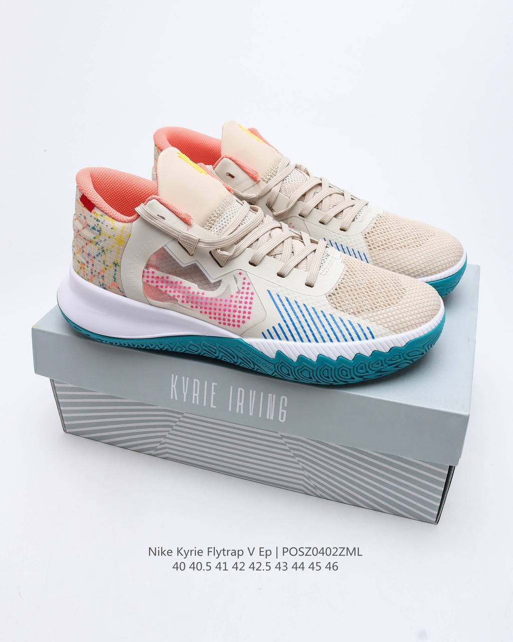 

Eur36-46 Мужские NIKE KYRIE FLYTRAP 5 N7 Кайри баскетбольные кроссовки