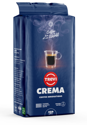 

Кофе молотый Trevi Crema 250 г крепкий вкус Арабика, робуста Крема