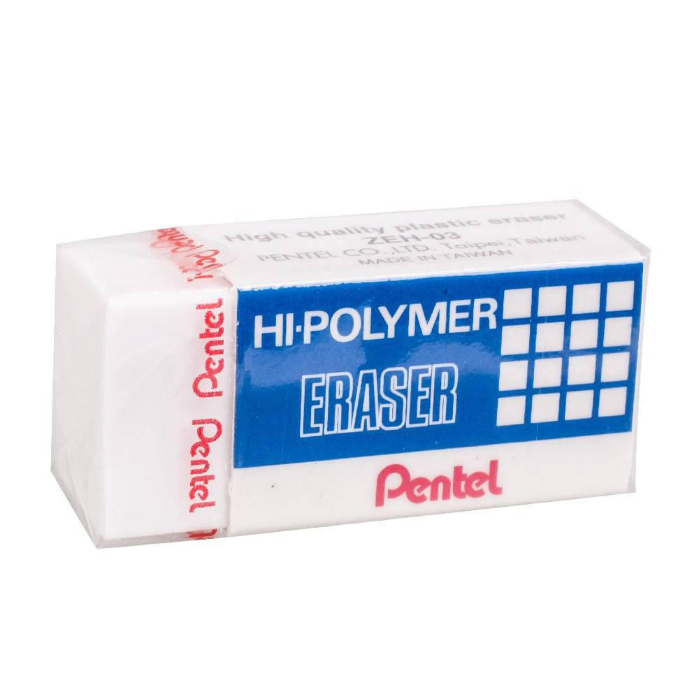 

Ластик Pentel Hi-Polimer ZEH03, белый