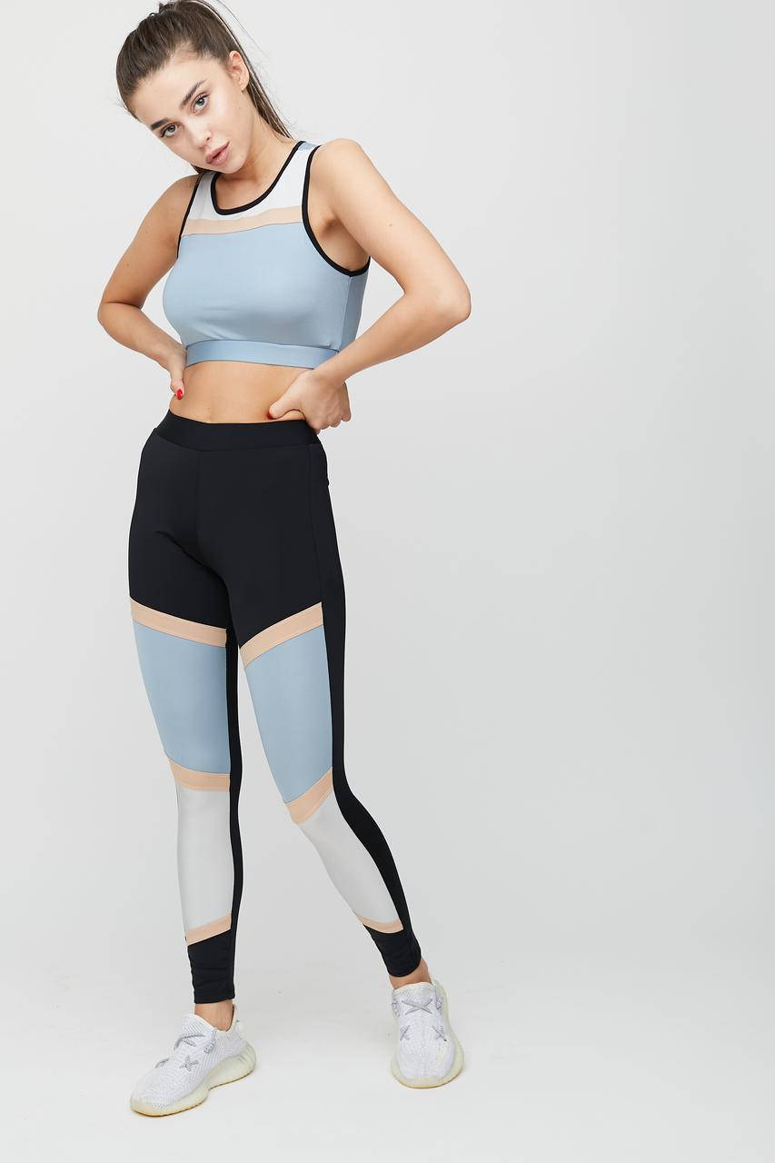 

Женский спортивный костюм для фитнеса Go fitness (Топ + леггинсы) XS-XXL 70008