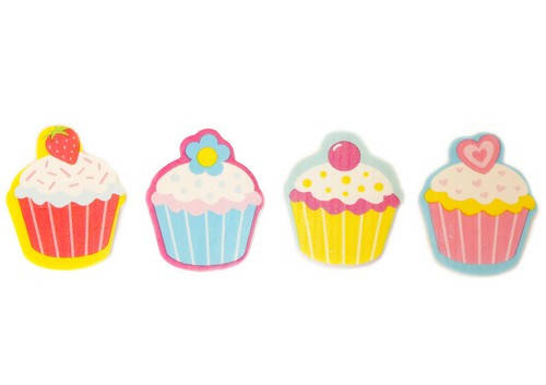 

Гумка ООПТ Кап-кейк TPR фігурний 36шт/уп, Белый