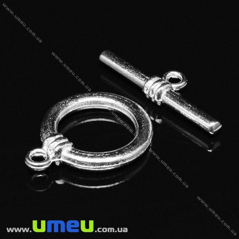 

Тогл, Светлое серебро, 21х17 мм, 1 шт (ZAM-032325)