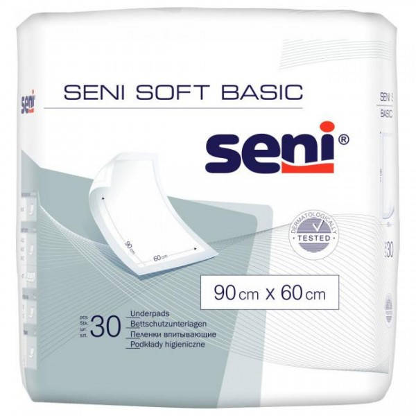 

Одноразовые пеленки Seni Soft Basic 60х90 см, 30 шт