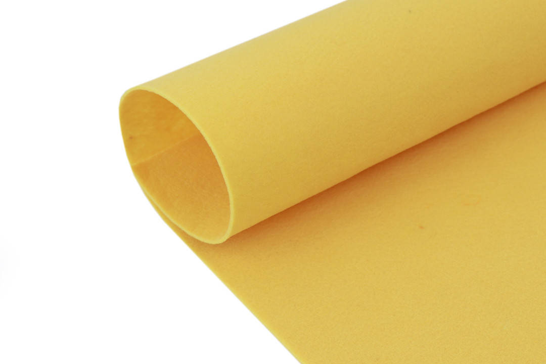 

Фетр листовой, лимонный, 2мм, 50х40