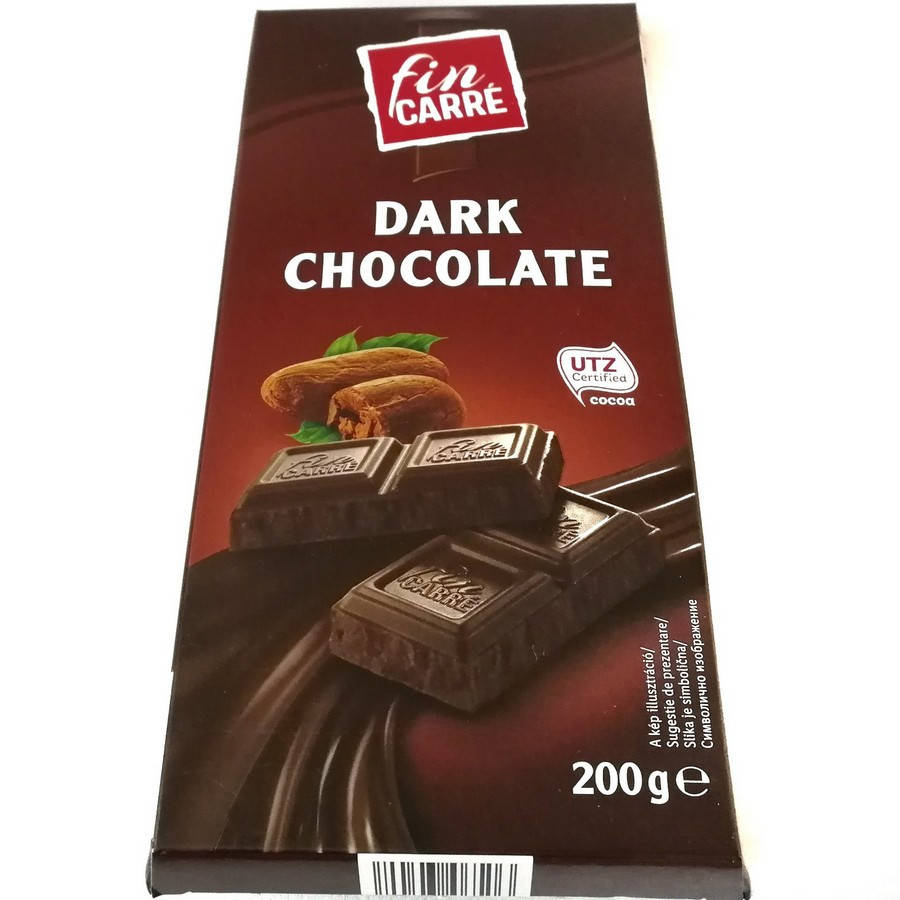 

Шоколад Чорний Dark Chocolate Fin Carre 200г, Німеччина