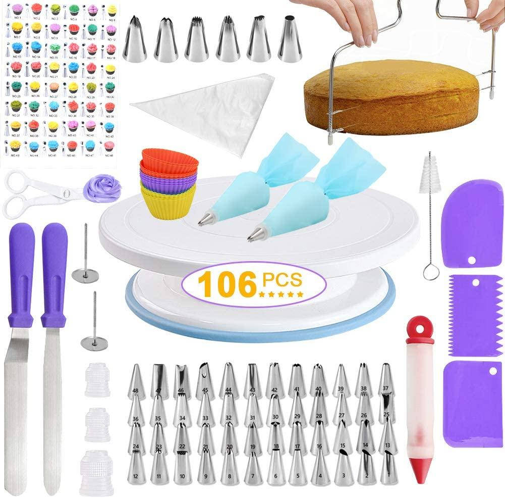 

Набор кондитерских инструментов для украшения тортов кексов 106 шт
