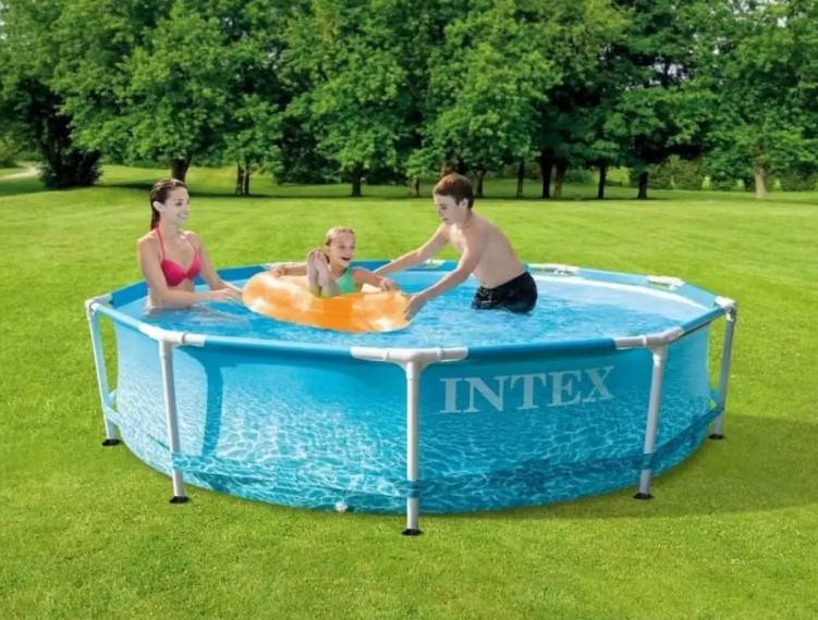 

Бассейн каркасный Intex Metal Frame™ 28206, диаметр 305 см 76 высота см, объем 4485 л