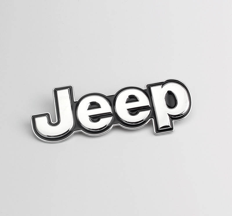 

Автологотип шильдик эмблема надпись Jeep Renegade, Cherokee металл хром 155х50 мм