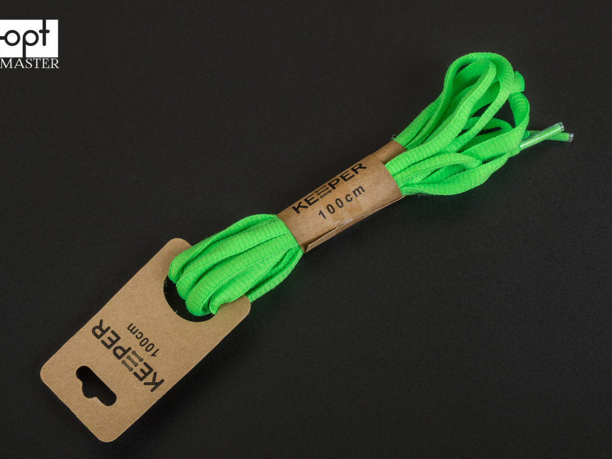 

Шнурки (в упаковке) спортивные объемные, 100 см, цв. № 11 салатовый