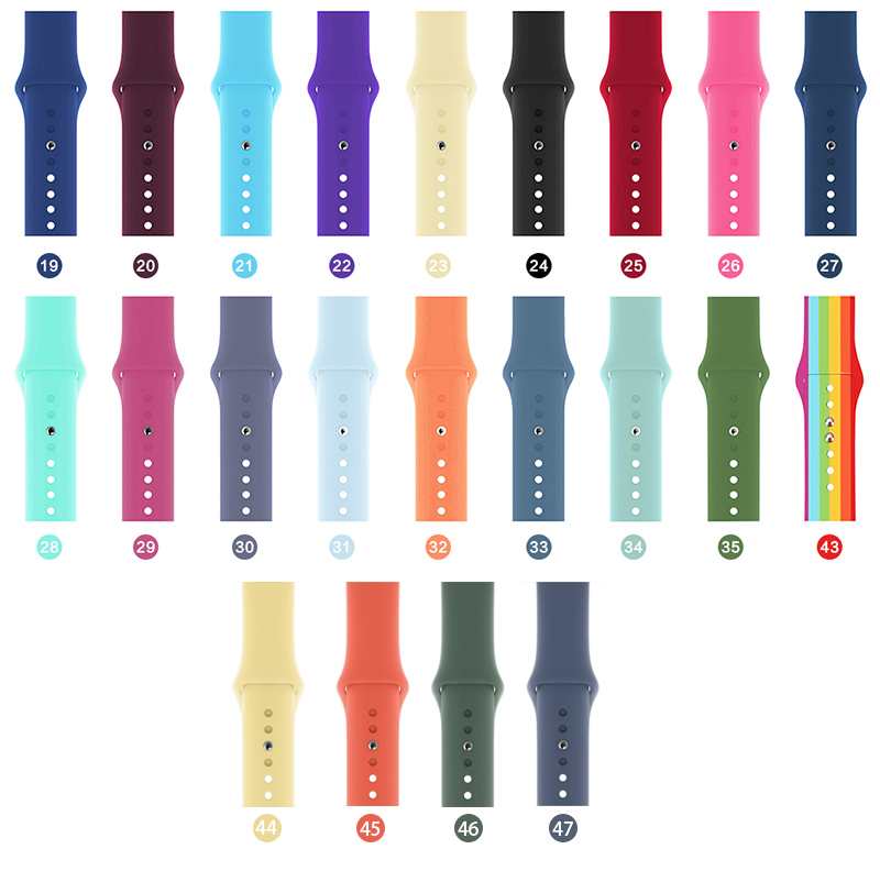 

Силиконовый ремешок для Apple Watch Sport Band 38/40 и 42/44