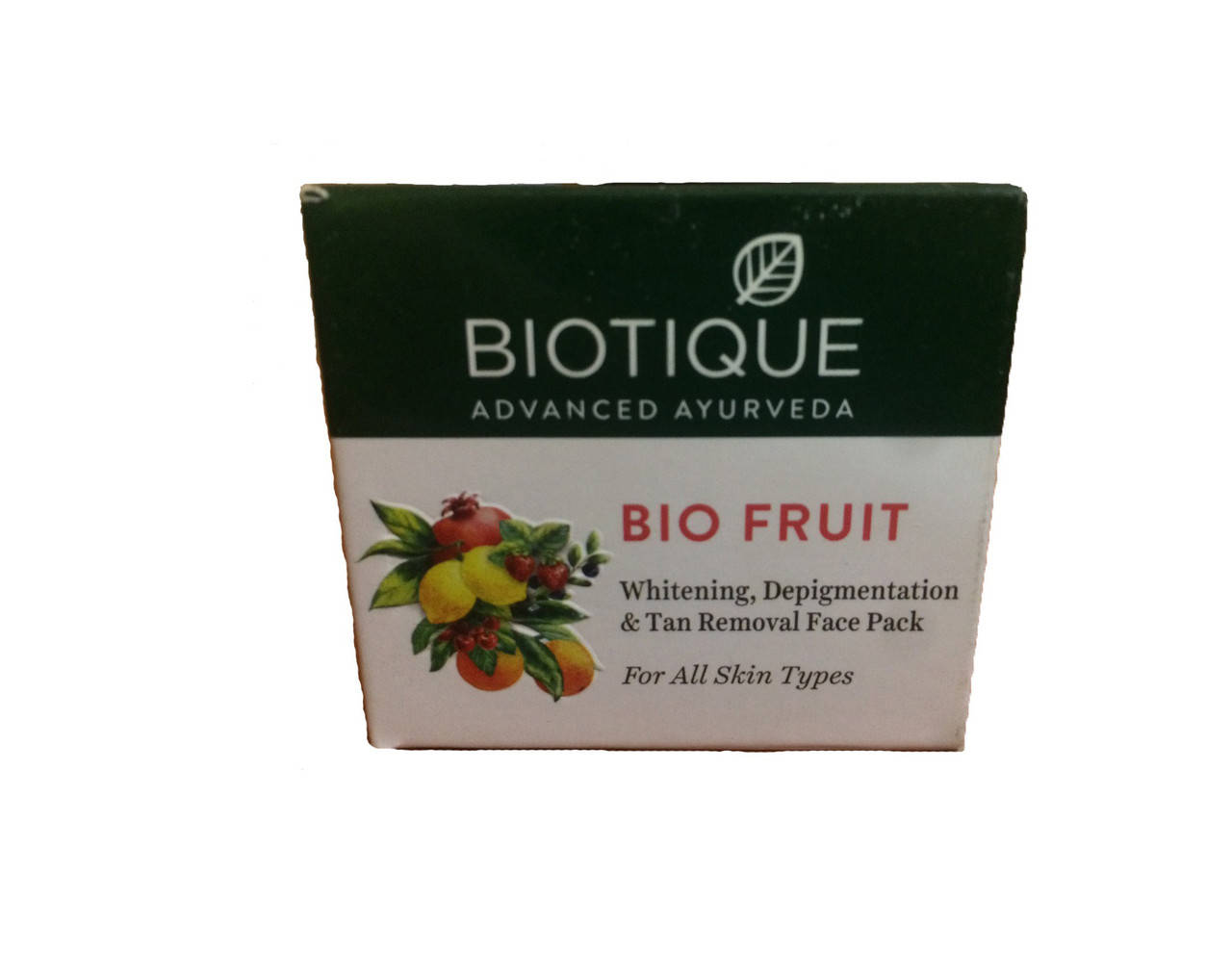 

BIO FRUIT PACK 75GM. BIOTIQUE, МАСКА ФРУКТОВАЯ ОТБЕЛИВАЮЩАЯ 75ГРМ. ХИМАЛАЯ