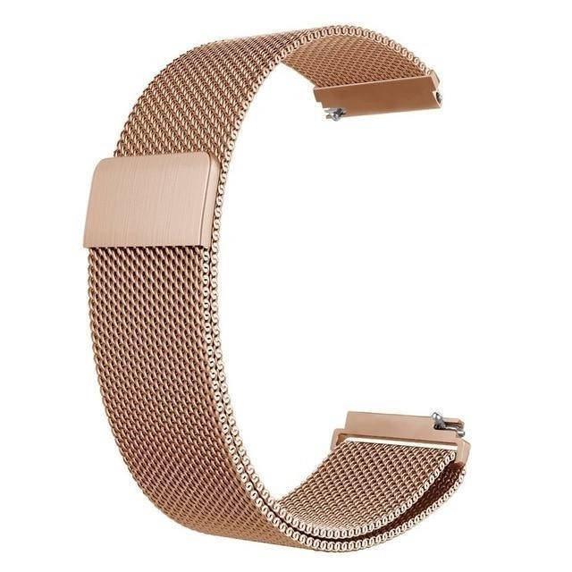 

Ремешок для Samsung Galaxy Watch 42mm металлический миланская петля розовое золото