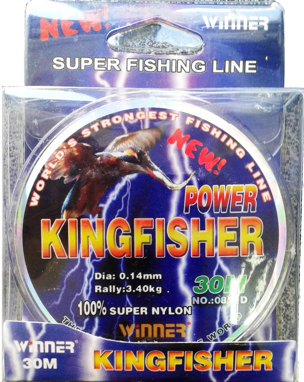 

Леска KingFisher 0.14мм 30м, Белый