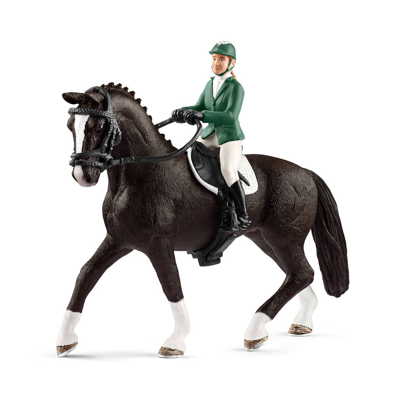 

Набор наездница с ганноверской лошадью Schleich 42358