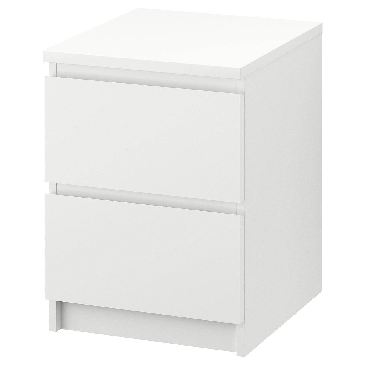 

Комод с 2 ящиками, белый IKEA MALM МАЛЬМ, 802.145.49