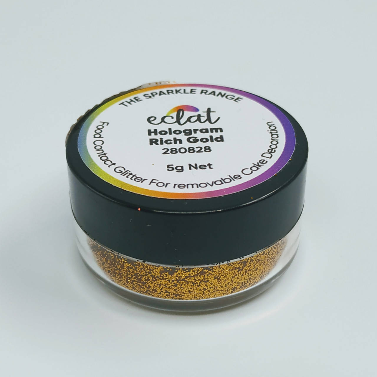 

Кондитерские блестки Eclat Hologram Золотые 5 гр