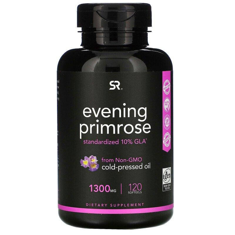 

СРОК ГОДНОСТИ 5/22 Sports Research Evening Primrose 1300 mg 120 гелевых капсул
