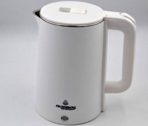 

Электрочайник Crownberg CB-2845 White дисковый 1.8л 1800 Вт