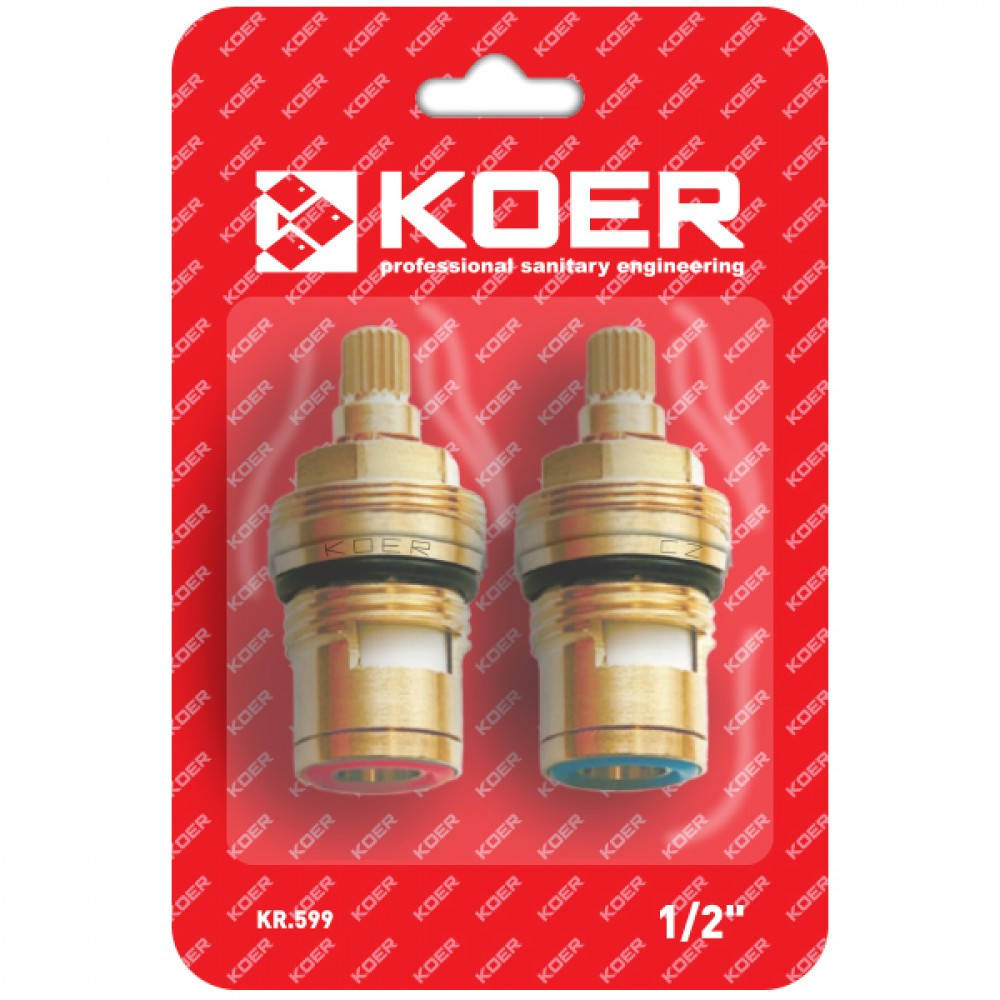 

Кранбуксы KOER KR.599 полуоборотные керамические MF-1/2" AC0528 в блистере