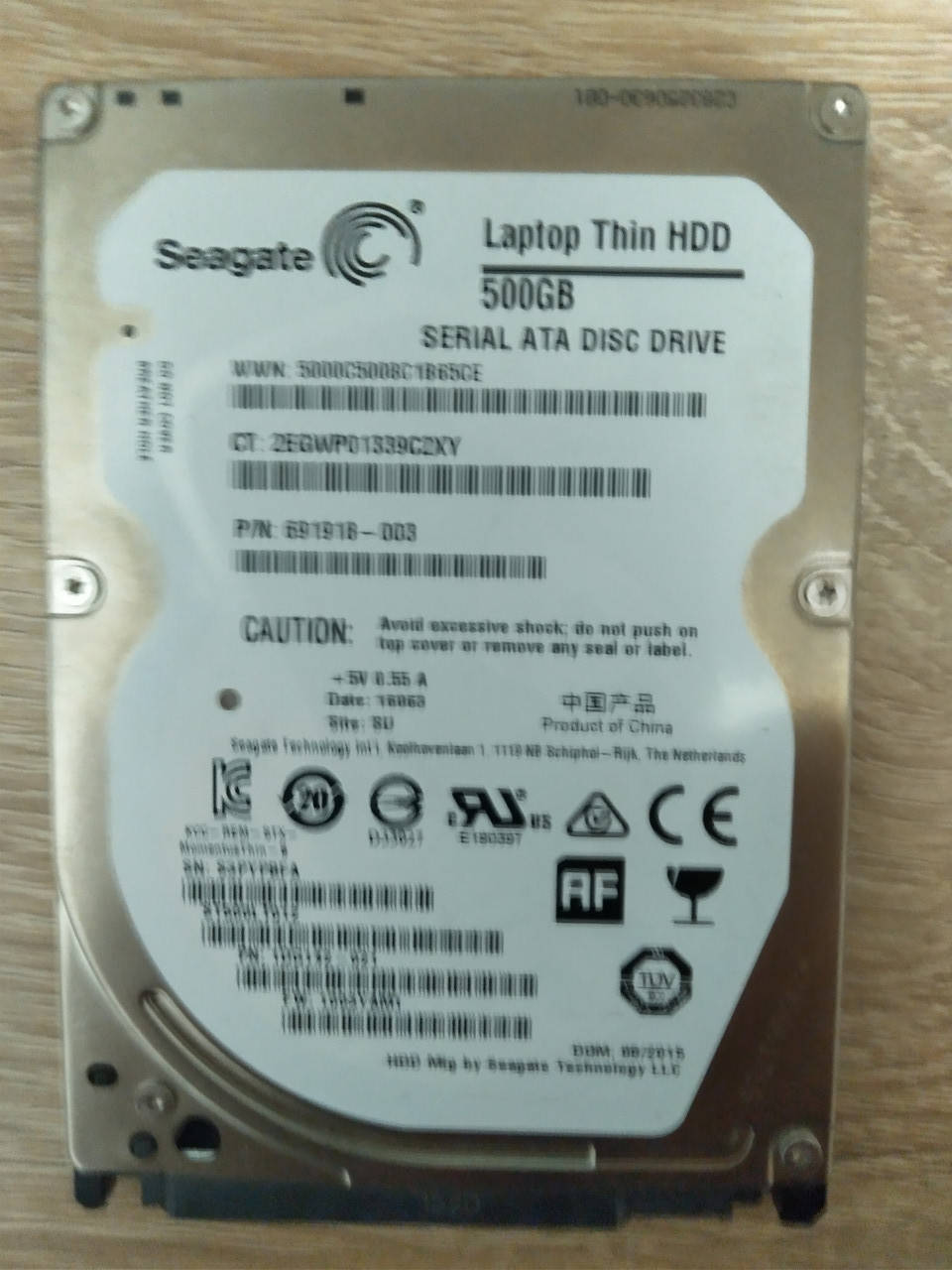 

Жесткий диск Seagate Laptop HDD 500GB 5400rpm 16MB ST500LT012 2.5 SATA II