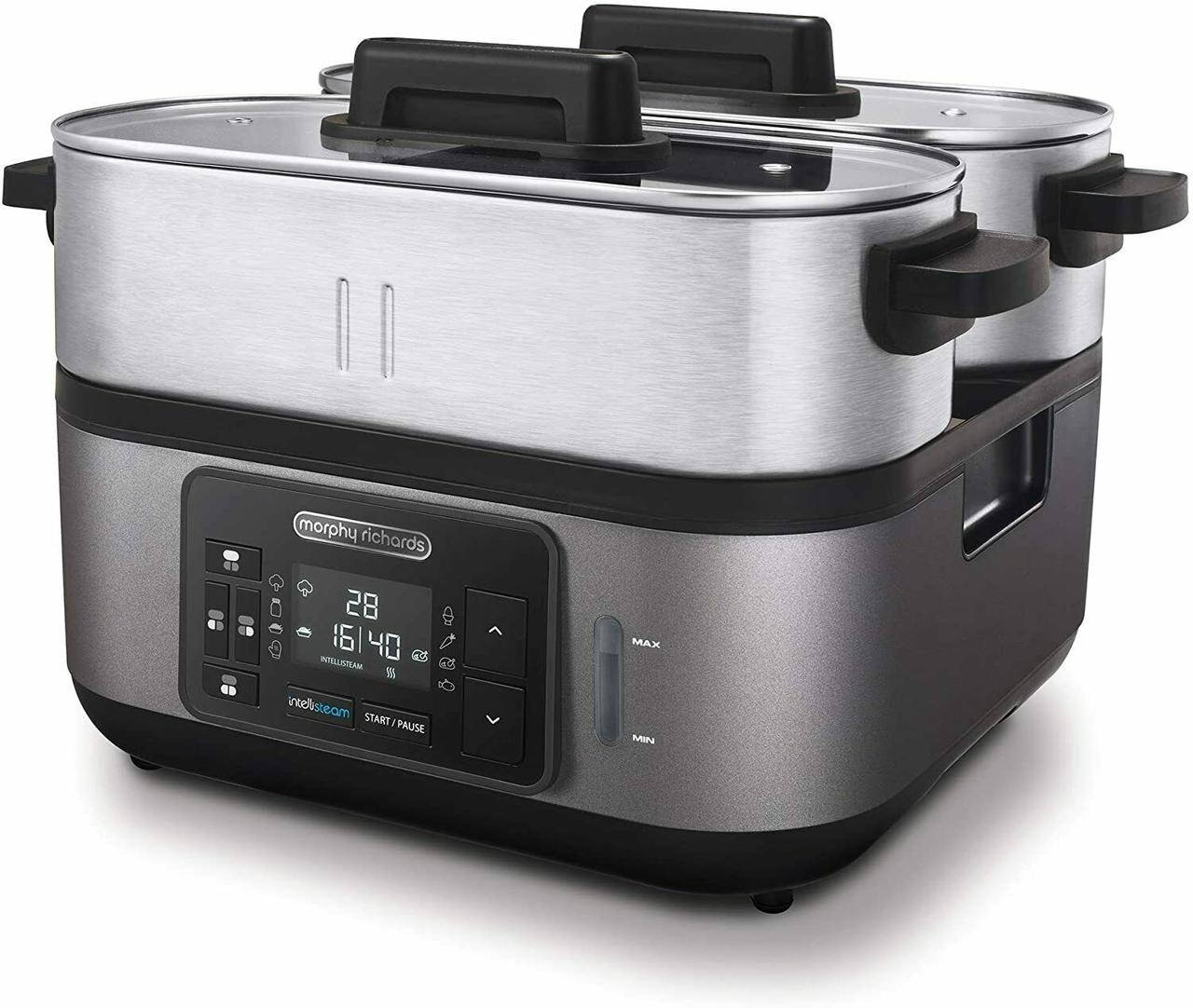 

Пароварка MORPHY RICHARDS New Intellisteam 470006 (1600 Вт, 6,8 л)